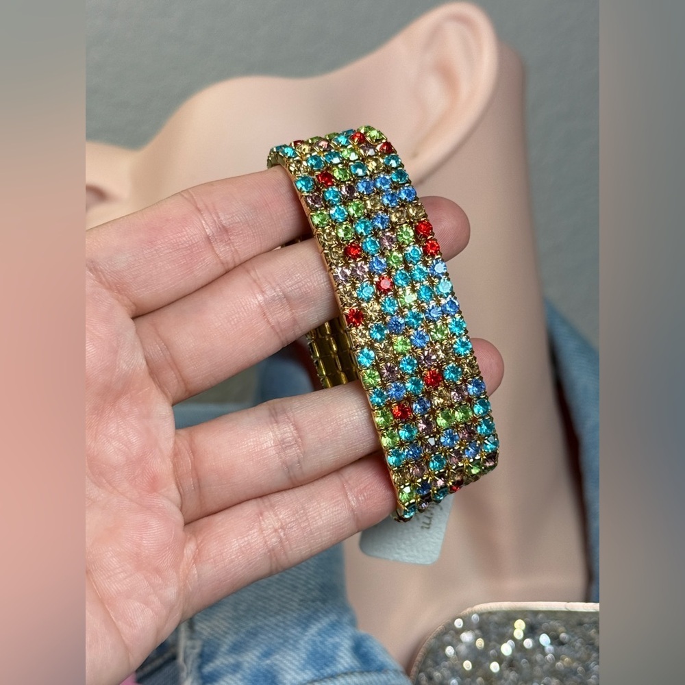 MultiColor Gemstone Stretch Bracelet